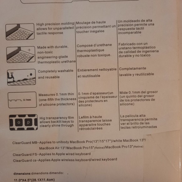 Violet Ultra Thin Silicone Keyboard Cover Skin for MacBook Pro 13" - Picture 5 of 7